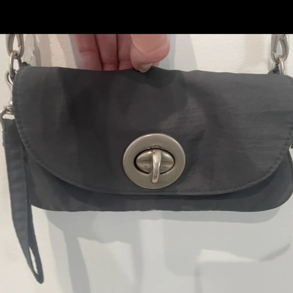 Baggalini Gray Nylon Crossbody Bag